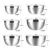 LMETJMA Stainless Steel Mixing Bowls